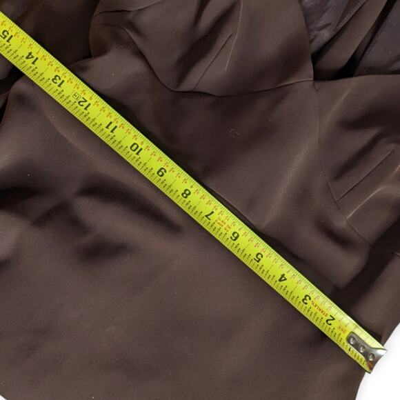 HOSS INTROPIA elegant burgundy brown sweetheart halter neck maxi gown - Picture 10 of 12